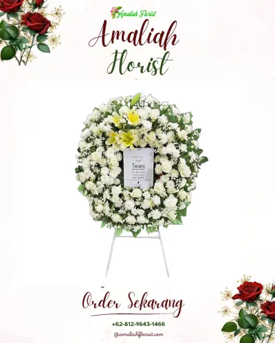 Krans Bunga Duka Cita di Kayuringin Jaya